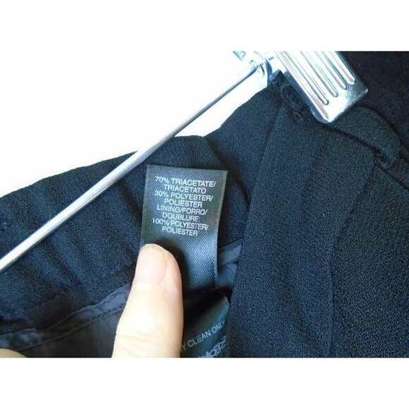 Liz Claiborne Classics Black Trouser Women Size 16 Lined Beautiful Career Wear - Picture 5 of 9